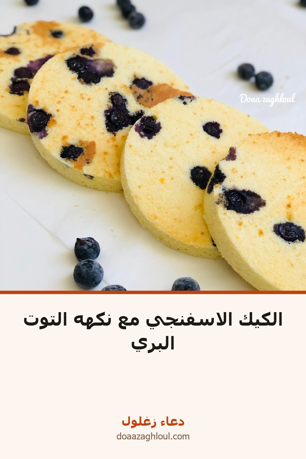 الكيك الاسفنجي مع نكهه التوت البري | دعاء زغلول